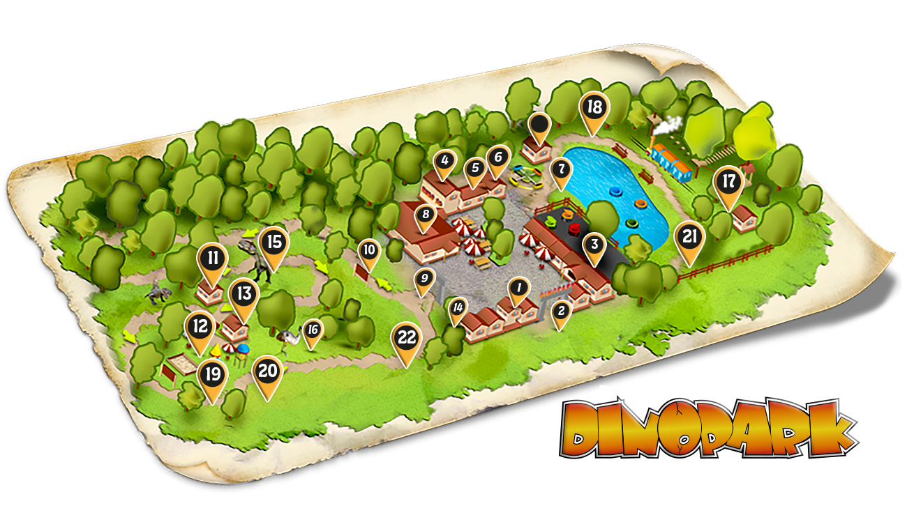 Mapa DinoParku